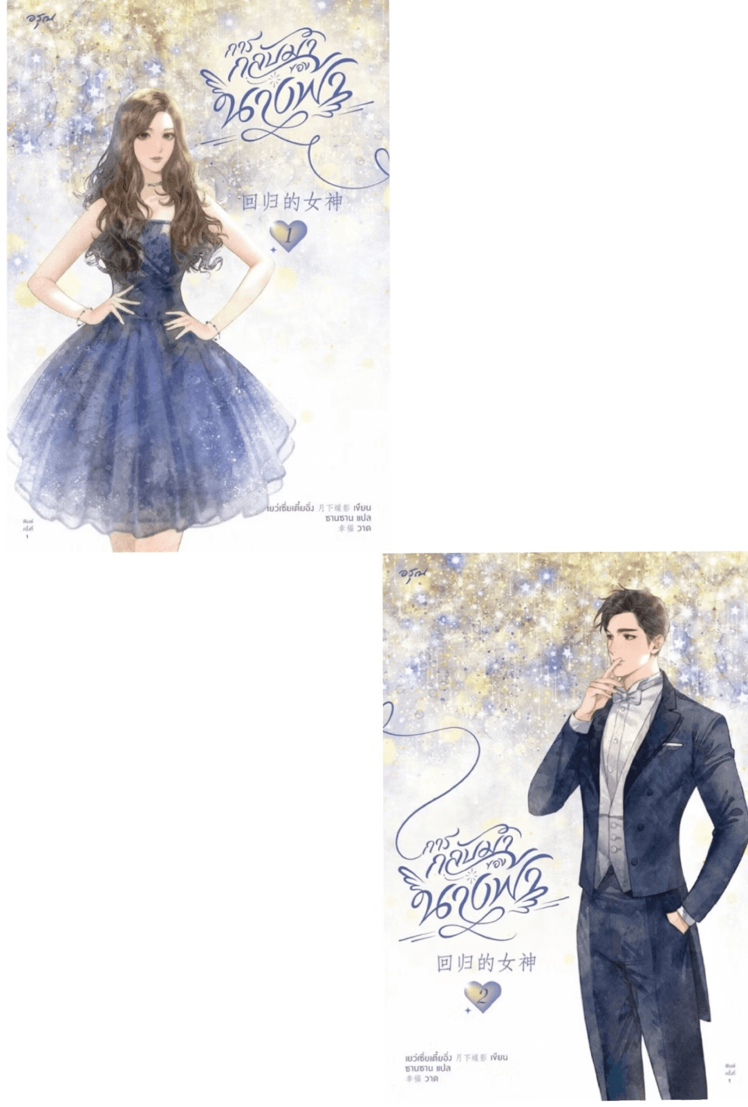ปกหนังสือ การกลับมาของนางฟ้า (2 เล่มจบ)